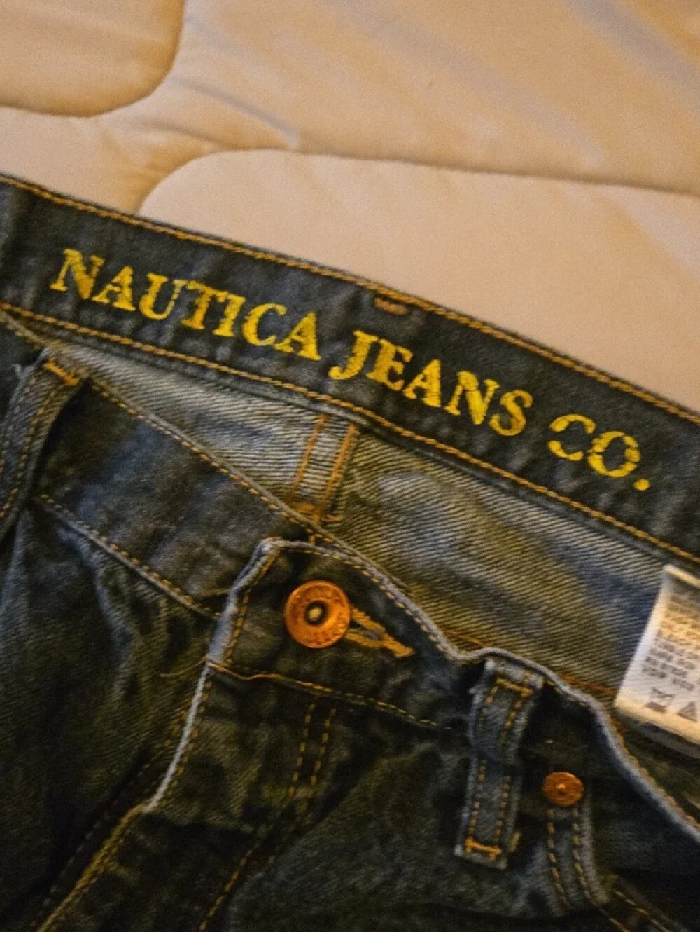 Nautica Men’s Relaxed Straight Jeans - Dark Blue. Great Condition. Size 34/30